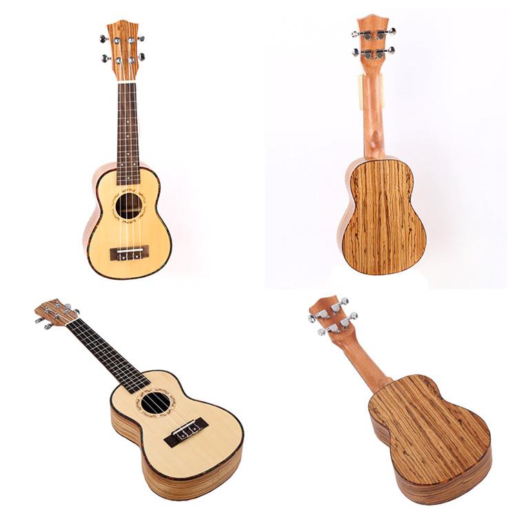 Spruce Zebra Wood Concert Ukulele