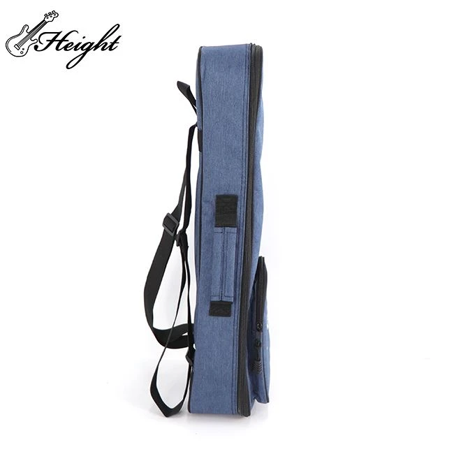 2 strap blue ukulele bag